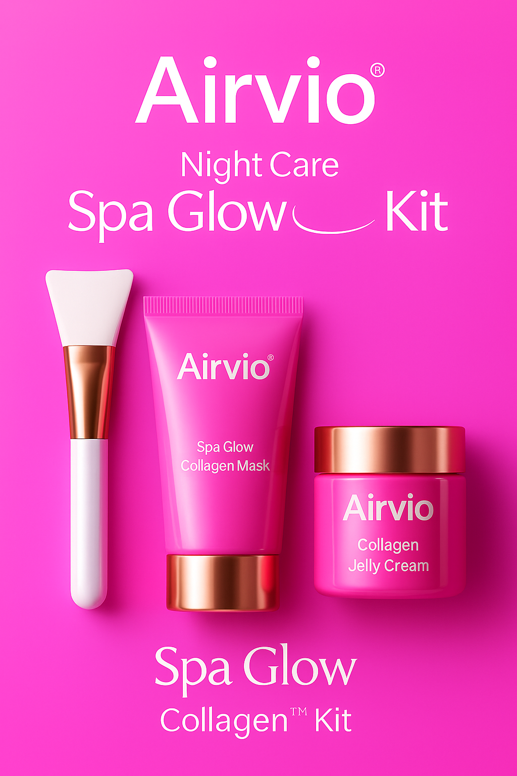 Airvio® Night Care Spa Glow Collagen™ Kit - Restore your self-confidence in 7 days!