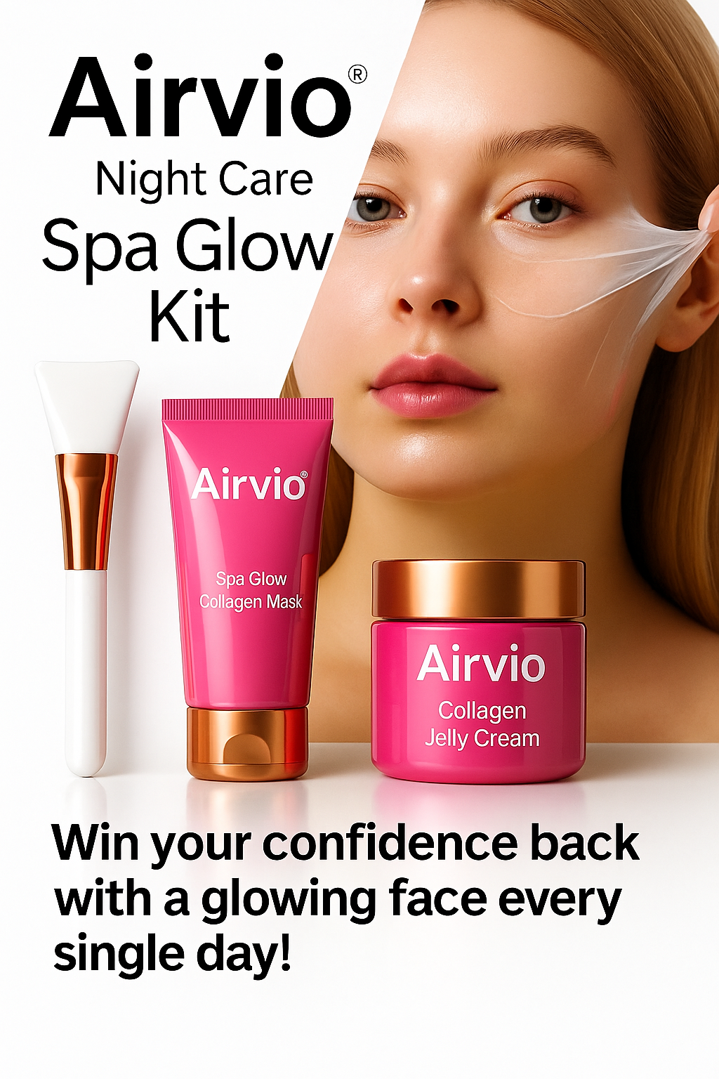 Airvio® Night Care Spa Glow Collagen™ Kit - Restore your self-confidence in 7 days!
